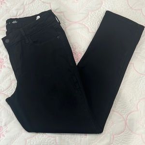 Old Navy Women’s Black Mid-Rise Power Slim Straight Jeans Size 12